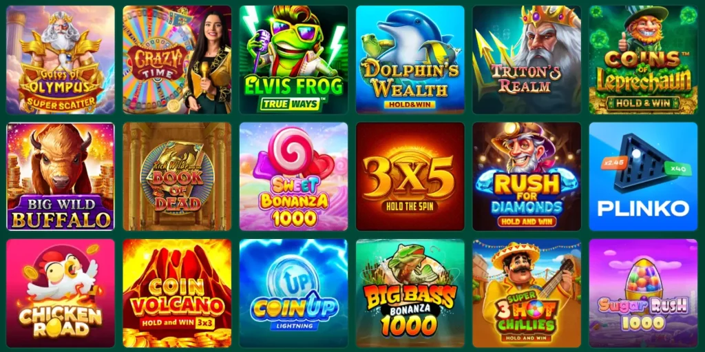 Beliebte Spiele von Richard Casino
